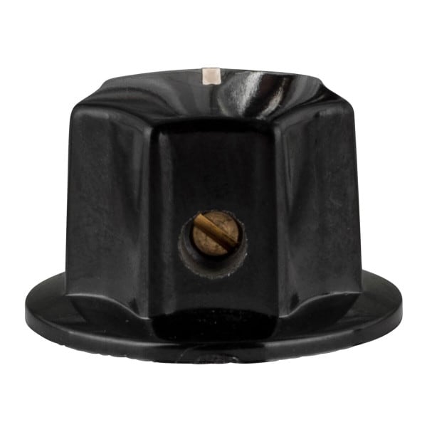 Main product image for Medium Phenolic Amp Knob Black 240-2204